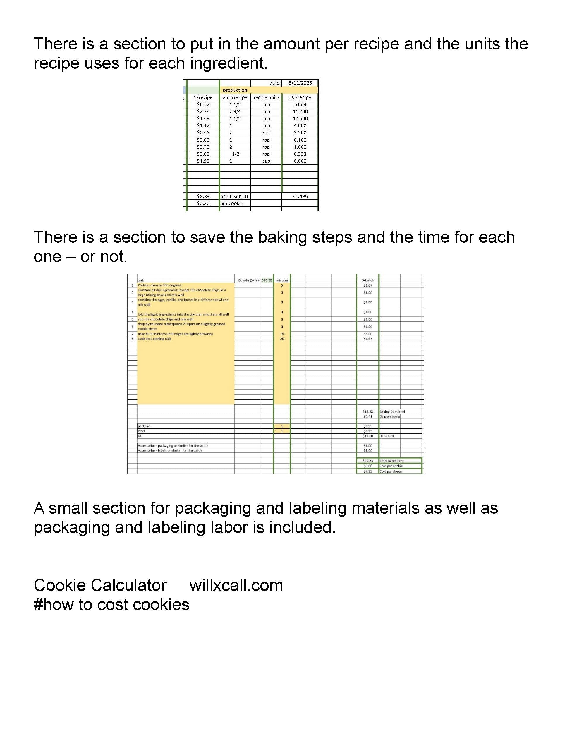 Cookie Calculator Rx