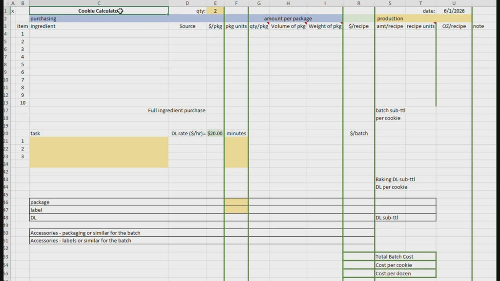 Cookie Calculator Rx